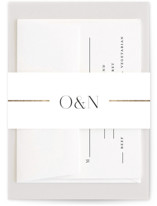 Aligned Foil-Pressed Belly Bands