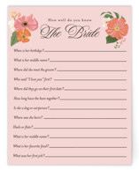 Summer Shower Bridal Shower Insert Cards