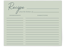 Vintage Florals Bridal Shower Insert Cards