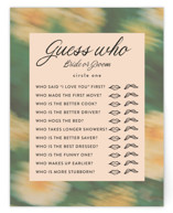 Bohemian Haze Bridal Shower Insert Cards