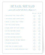 Cheseapeake Bridal Shower Insert Cards