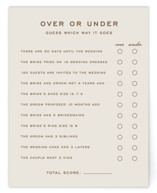 Campania Bridal Shower Insert Cards