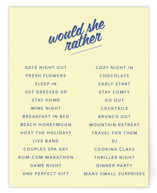 Courthouse Bridal Shower Insert Cards