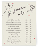 Sweets & Treats Bridal Shower Insert Cards