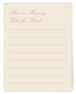 Holiday bow Bridal Shower Insert Cards