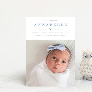 My Heart Birth Announcement Petite Cards