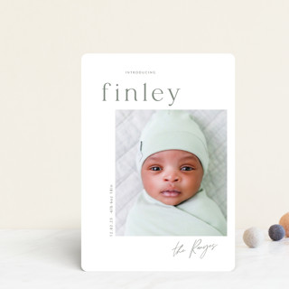 simplified Birth Announcement Petite Cards