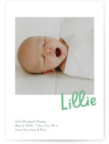 Petite Birth Announcements
