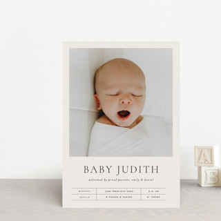 Welcome Home Birth Announcement Petite Cards