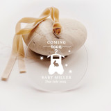 Personalized Acrylic Pregnancy Announcement Coming Soon New Baby Keepsake, Set of 1 Baby Milestone Signs