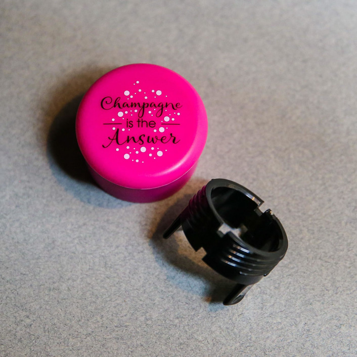 Champagne is the Answer Champagne Stopper Bottle Stoppers by Maire and