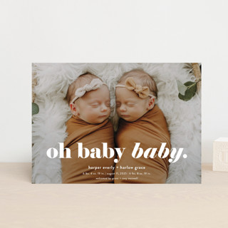 Oh Baby Baby Birth Announcement Postcards