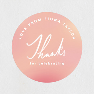 Modern fling Bachelorette Party Favor Stickers