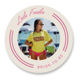 Candy Stripe Bachelorette Party Favor Stickers