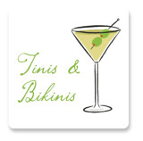 Martini (add-on) Bachelorette Party Favor Stickers