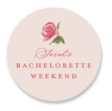 Romantic Roses Bachelorette Party Favor Stickers