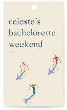 slope Bachelorette Party Favor Tags