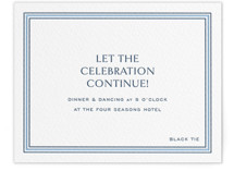 Beaufort Letterpress Bar and Bat Mitzvah Reception Cards