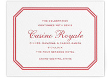 Letterpress Bar and Bat Mitzvah Reception Cards