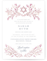 Monogrammed Bris and Baby Naming Invitations