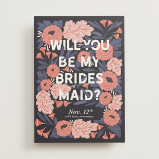 Midnight Garden Bridesmaid Cards