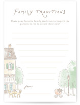 A day in Paris Baby Shower Activity Cards