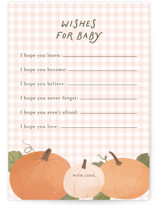 Pumpkin Patch Baby Shower Activity Cards