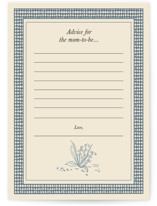 Cottage Core Dog with Watering Can of Flowers Baby Shower Activity Cards