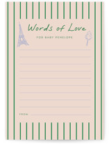 Parisian Cafe Baby Shower Activity Cards