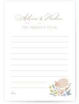 Spring Awakening Baby Shower Activity Cards