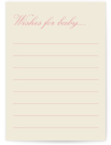 Holiday bow Baby Shower Activity Cards