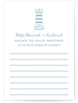 nautical celebration Baby Shower Activity Cards