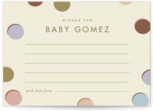 block letters Baby Shower Activity Cards