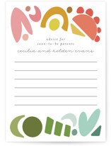Rainbow Shapes Baby Shower Activity Cards