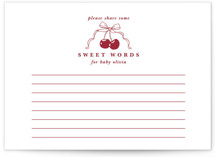 Classic Cherries Baby Shower Activity Cards