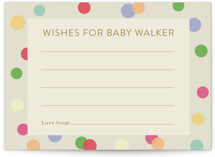 Colorful Baby Sprinkle Baby Shower Activity Cards