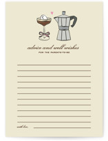 Espresso Baby Shower Activity Cards