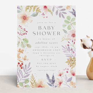Summer Day Foil-Pressed Baby Shower Invitations
