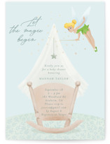 Disney’s Tinkerbell Magic Foil-Pressed Baby Shower Invitations