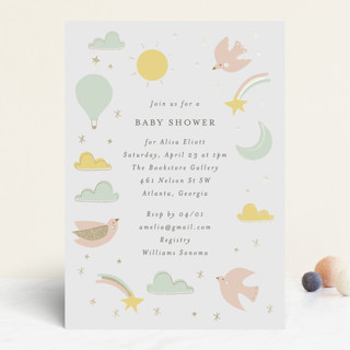 magical adventure Foil-Pressed Baby Shower Invitations