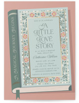 Little Love Story Foil-Pressed Baby Shower Invitations