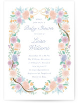 Garden Magic Foil-Pressed Baby Shower Invitations
