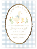 Foil-Pressed Baby Shower Invitations
