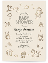Foil-Pressed Baby Shower Invitations