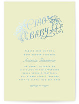 Foil-Pressed Baby Shower Invitations