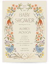 Foil-Pressed Baby Shower Invitations