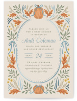Foil-Pressed Baby Shower Invitations
