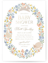 Spring Awakening Foil-Pressed Baby Shower Invitations
