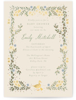 Cottage Life Foil-Pressed Baby Shower Invitations