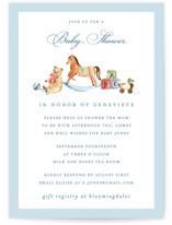 Classical Foil-Pressed Baby Shower Invitations